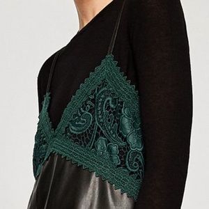 Faux Leather Mini Dress